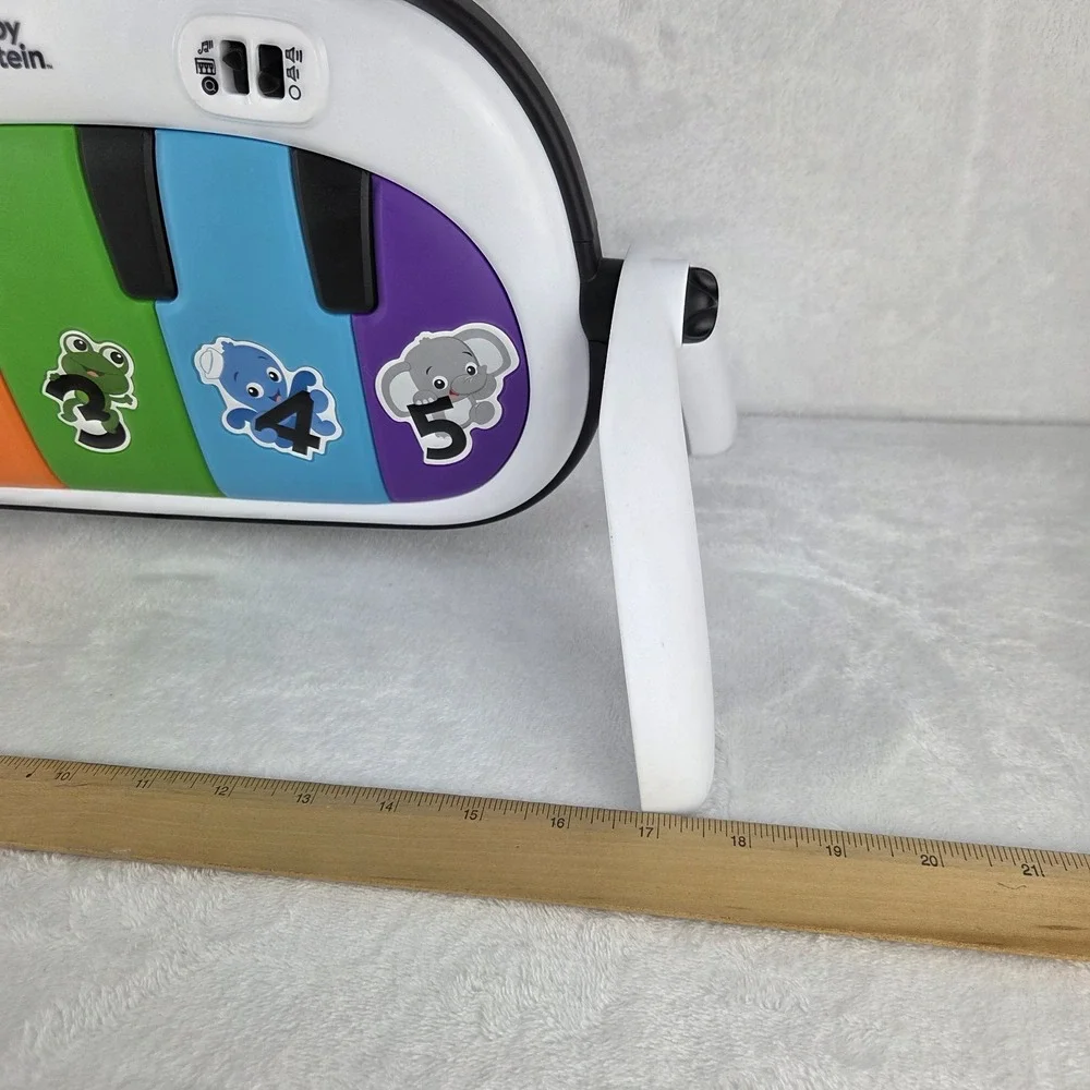 Baby Einstein Kickin Tunes Piano with Legs 4 Language Tummy Time Tested
